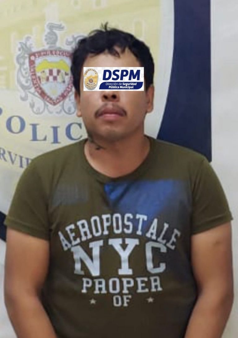 Detiene Policía Municipal a probable homicida en Granjas Cerro Grande