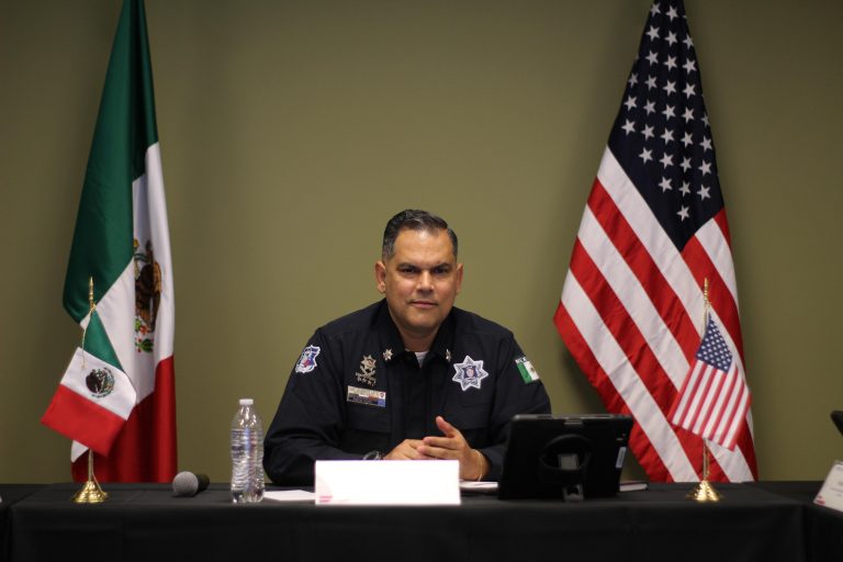 Encabeza secretario de Seguridad reunión de cooperación antinarcóticos con Estados Unidos en Ciudad Juárez