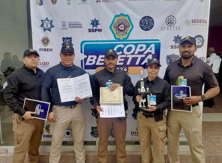 Se alzan elementos de la SSPE como campeones de la Copa Beretta 2024 