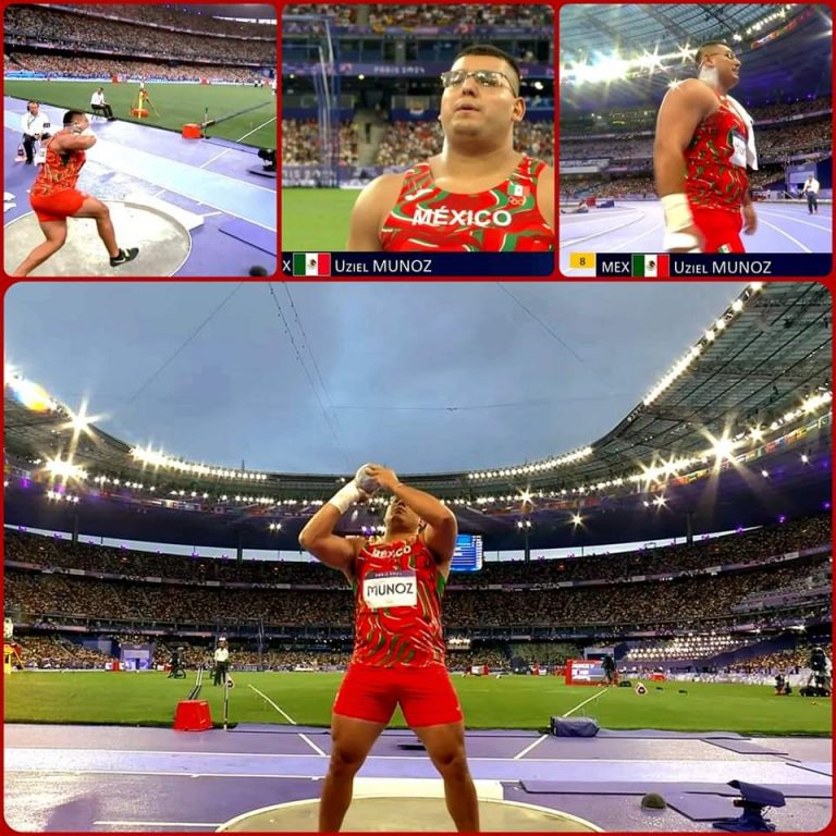 Felicita Gobernadora Maru Campos a competidor por si pase a la final en París