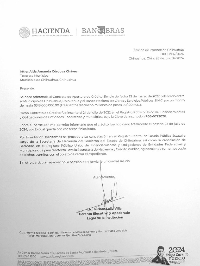 Anuncia alcalde Marco Bonilla liquidación de deuda de 318 millones con BANOBRAS