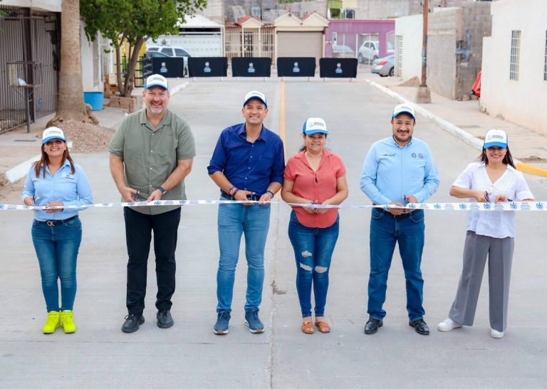 Inaugura Alcalde pavimentación en calles del Fraccionamiento Jardines de Sacramento