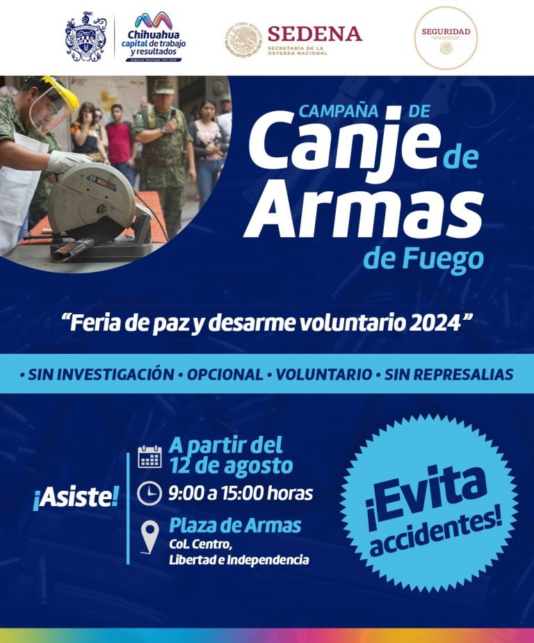 Anuncia Gobierno Municipal inicio de Campaña de Desarme 2024