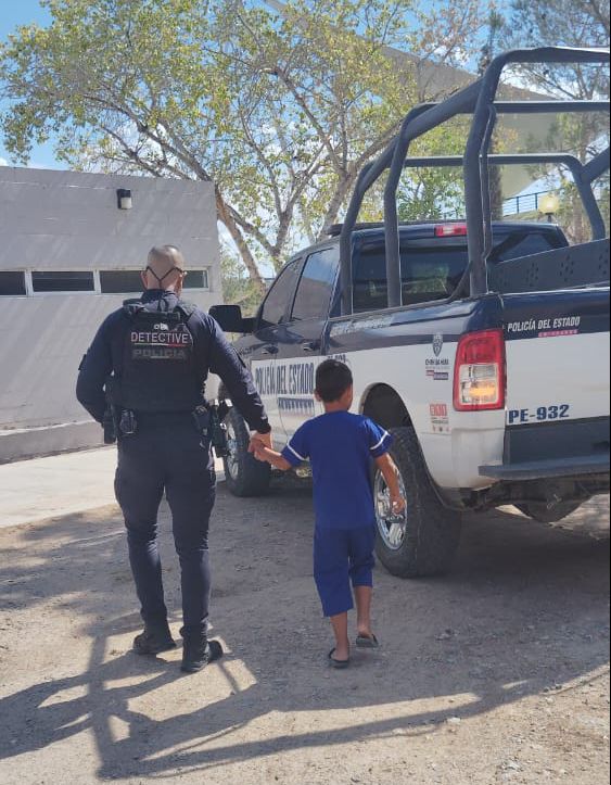 Rescata SSPE a menor con reporte de extravío