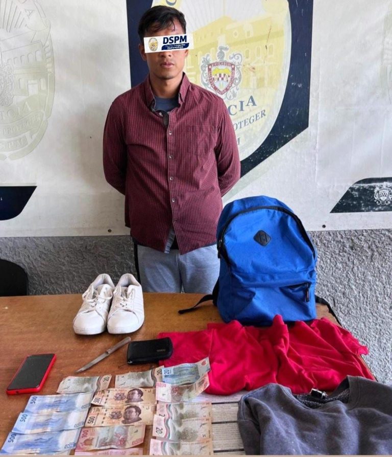 Detienen policías municipales a presunto asaltante de tiendas OXXO