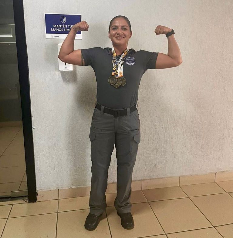 Gana agente de la SSPE oro en los Juegos Deportivos para Elementos de Seguridad Pública