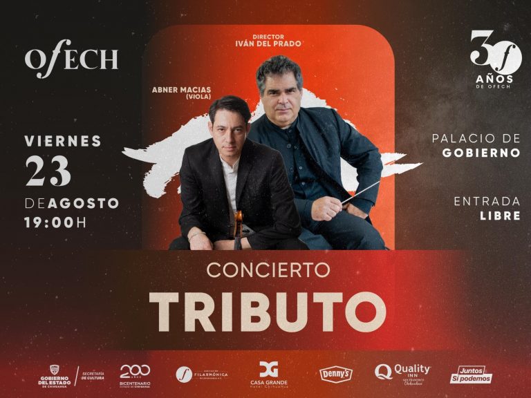 Interpretará OFECh a Grieg, Casadesus y Respighi con el concierto “Tributos”, en Palacio de Gobierno