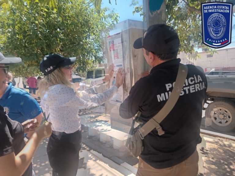 Realizan pega masiva de pesquisas de personas por desaparición forzada, ausentes y/o extraviadas en NCG