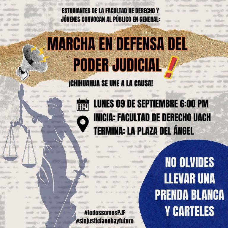 Se prende Chihuahua contra la Reforma Judicial