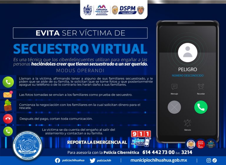 Llaman a evitar secuestros virtuales