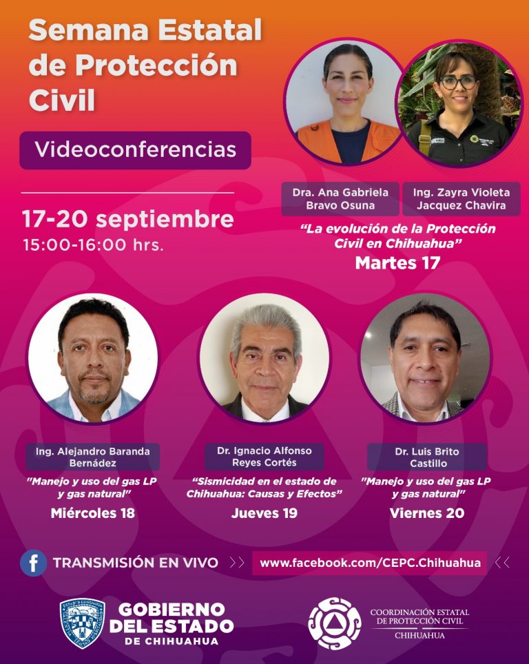 Arranca Semana Estatal de Protección Civil en Chihuahua