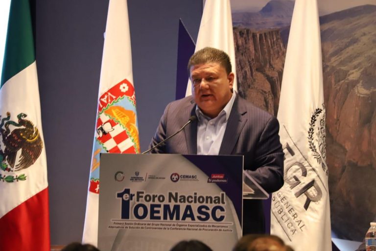 Inaugura Fiscal César Jáuregui Primer Foro Nacional de Órganos Especializados de Mecanismos Alternativos de Solución de Controversias en Materia Penal