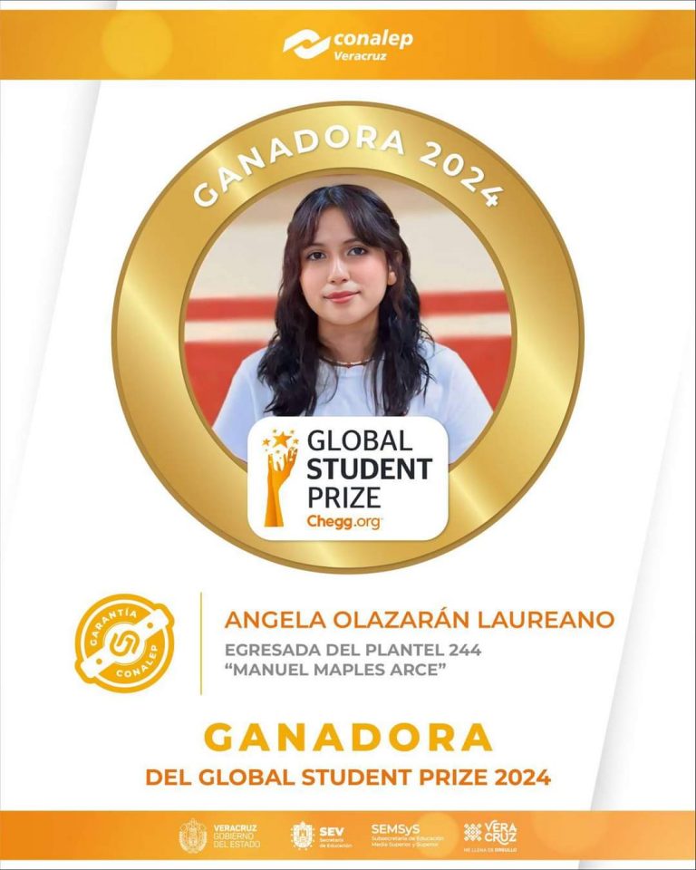 Gana mexicana el Global Student Prize 2024