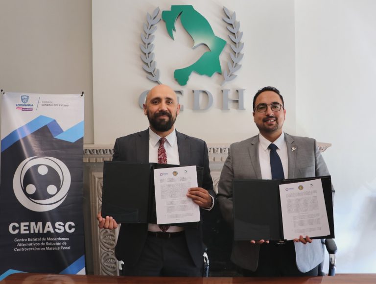 Firma CEDH convenio de colaboración con el Centro Estatal de Mecanismos Alternativos de Solución de Controversias en Materia Penal