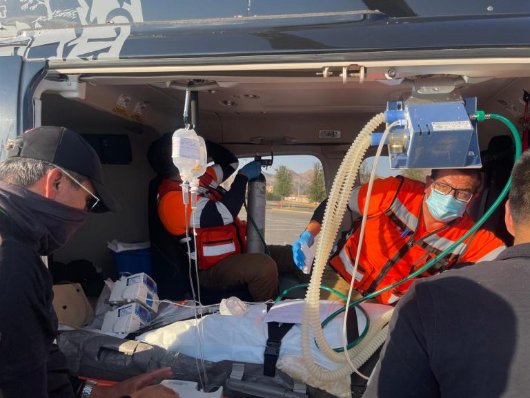 Trasladan por aire a joven&nbsp; afectado por quemaduras