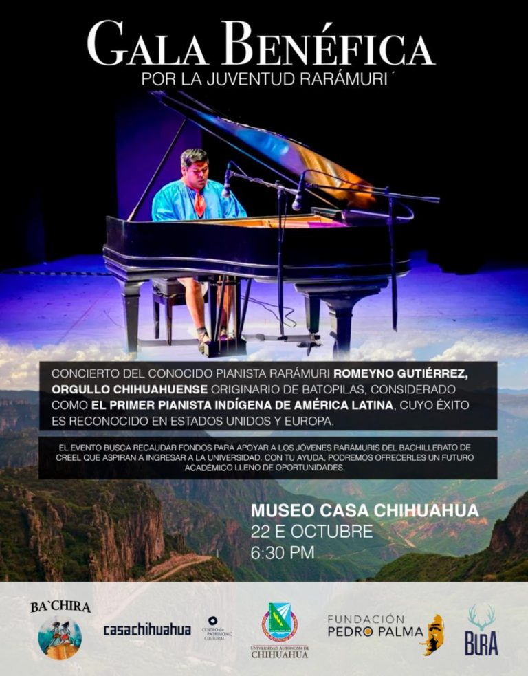 Anuncian gala y concierto a beneficio de mujeres estudiantes de origen rarámuri