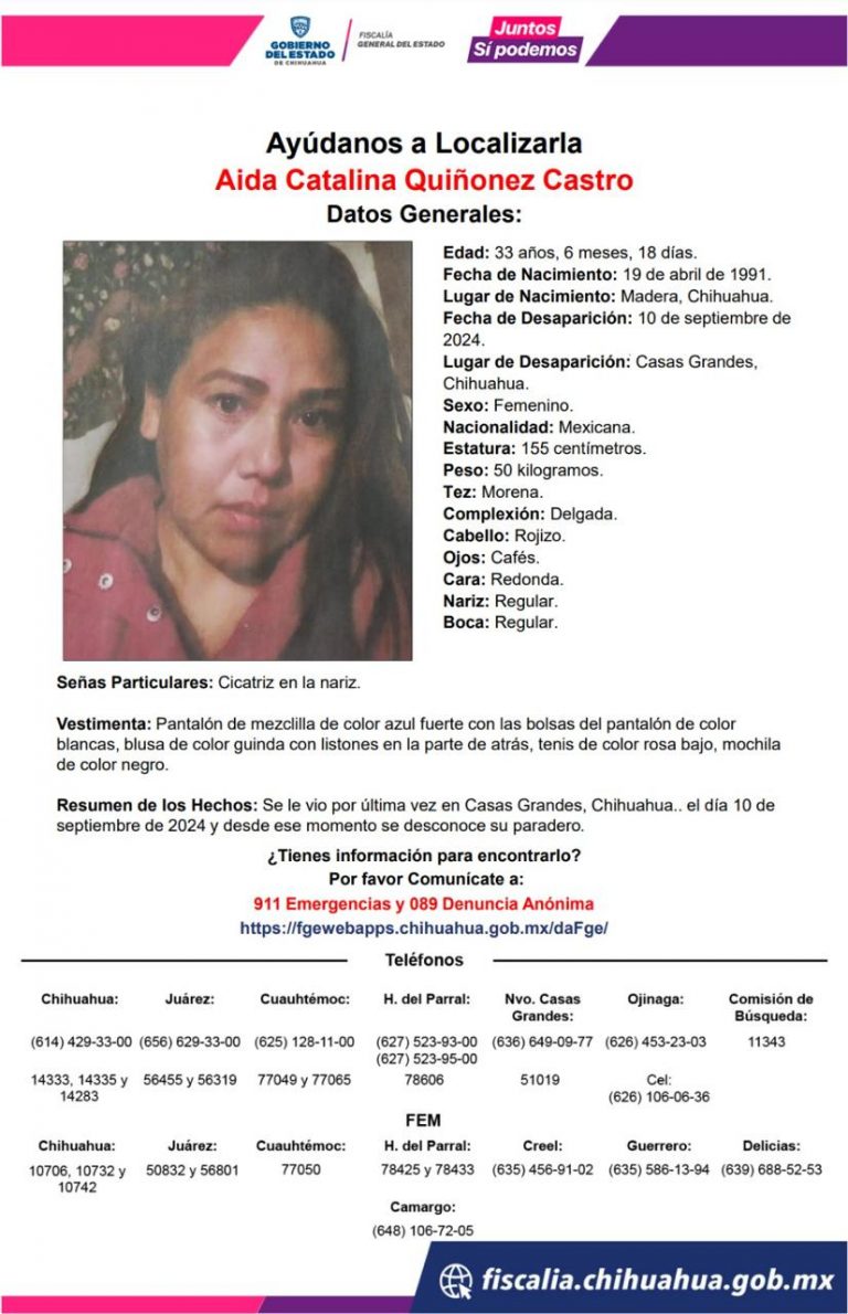 Buscan a familia reportada desaparecida en la Tarahumara