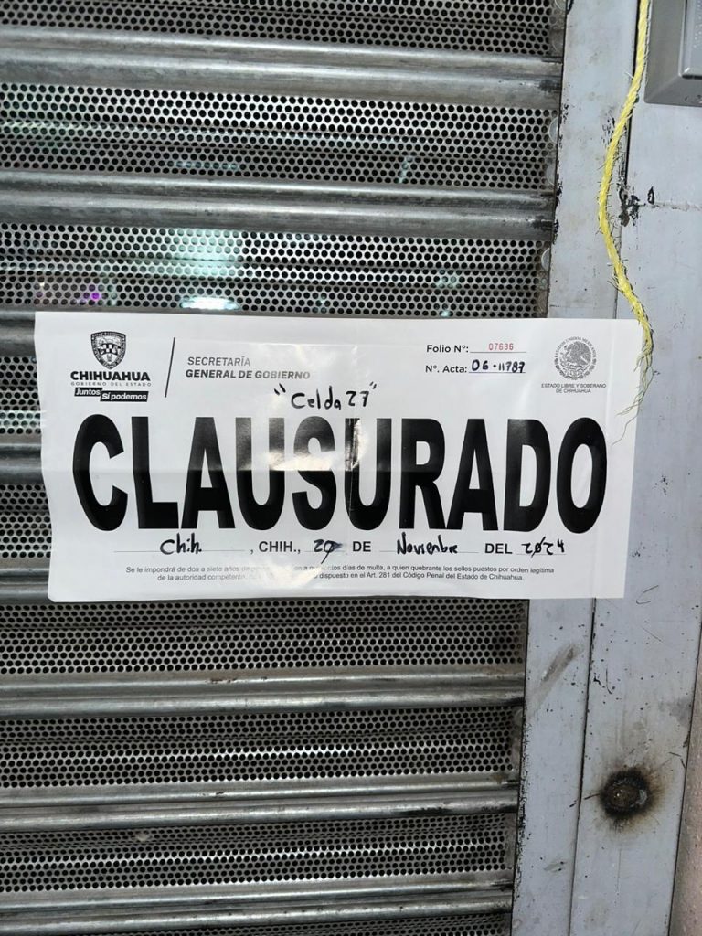 Clausuran 18 negocios fuera de orden