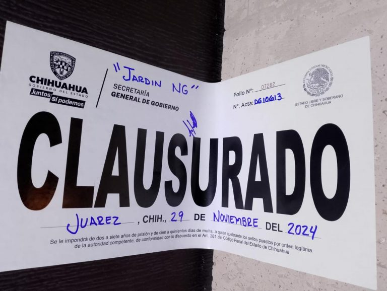 Clausura Gobernación Estatal 20 establecimientos en la última semana 