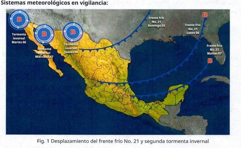 Alertan por llegada de tormenta invernal