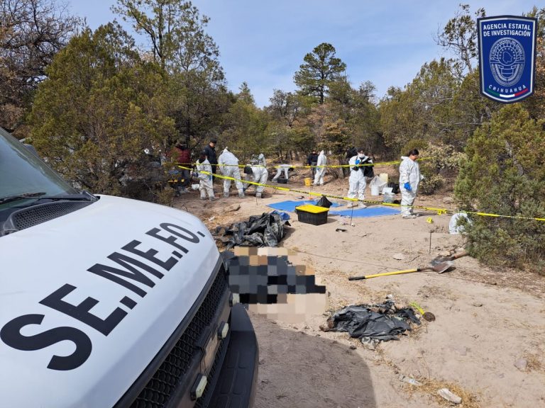 Buscan identificar los 10 diez cuerpos hallados en Casas Grandes