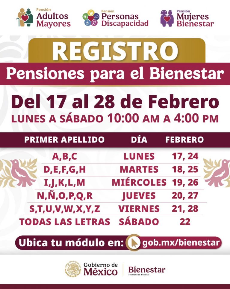 Inicia registro de personas para los Programas del Bienestar