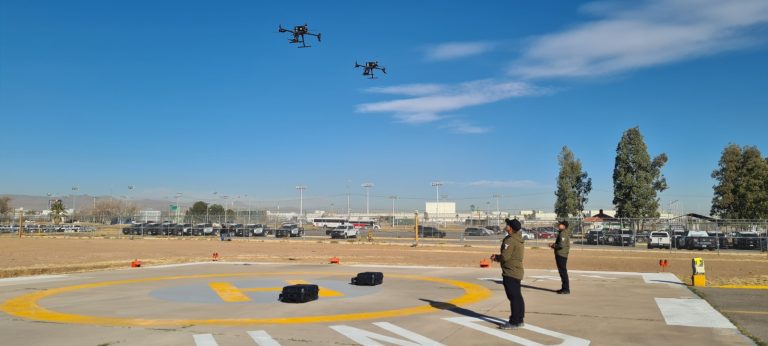 Drones apoyan a la policía desde el cielo
