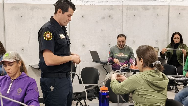 Imparten curso de seguridad a senderistas