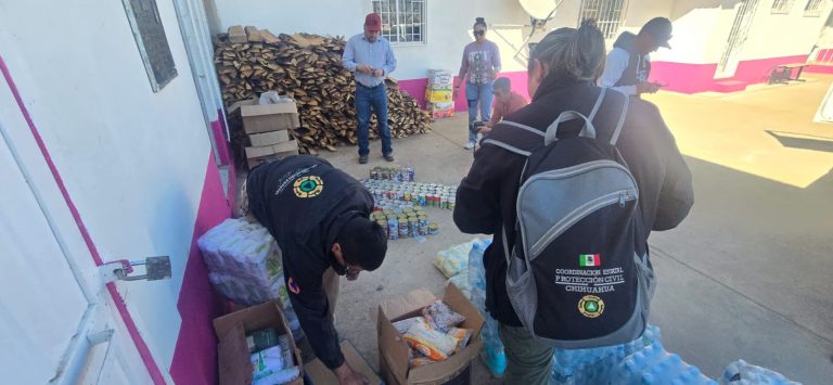 Responde PC, con víveres a municipio de Madera por incendios