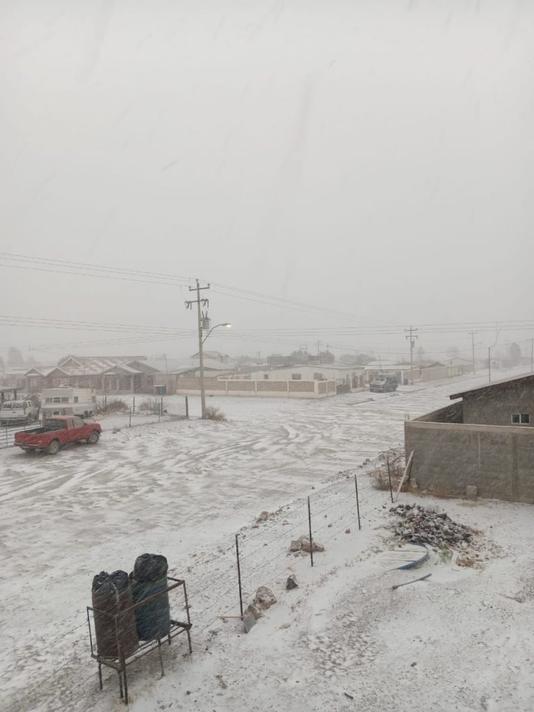 Prevé Protección Civil nevadas en la región noroeste por ingreso de nuevo frente frío