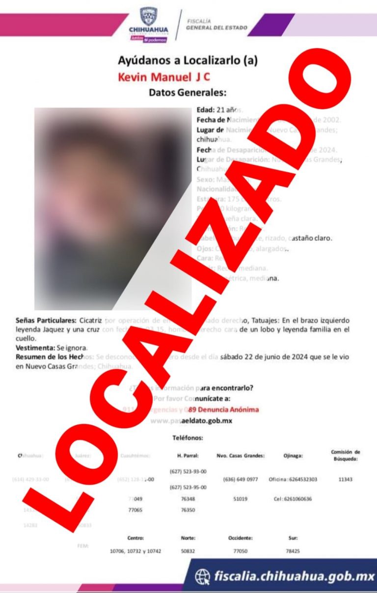 Identifican dos cuerpos más localizados en Casas Grandes