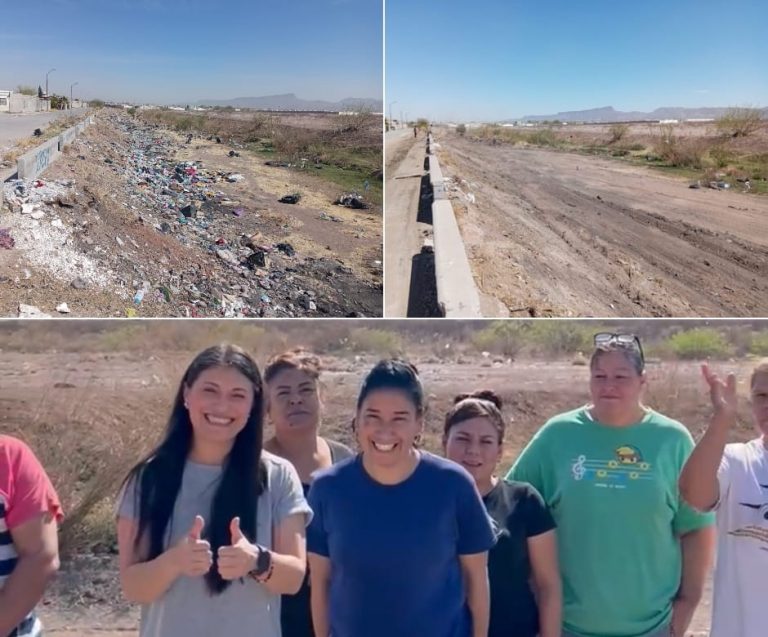 Se suma diputada Rocío González a brigadas de limpieza en calles de Chihuahua