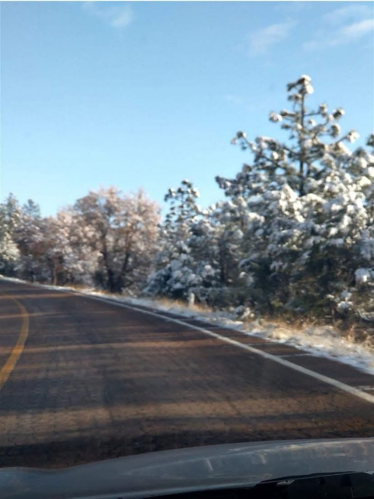 Registran nevada en municipio de Madera