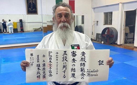 Honradez y respeto, filosofía del Sensei Humberto Miranda