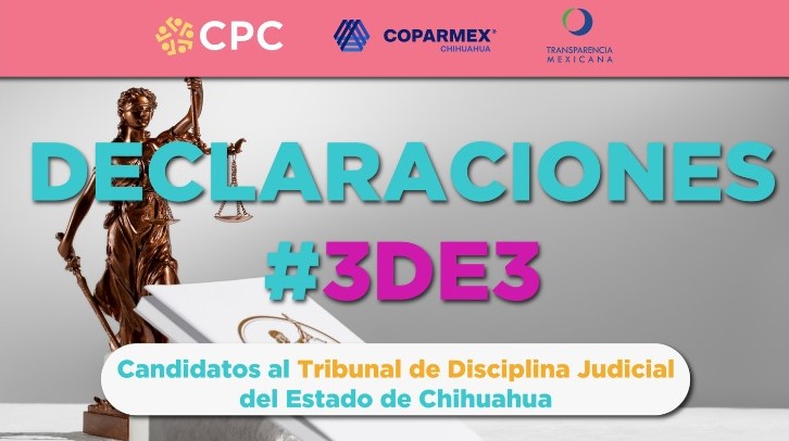 Dos de 24 aspirantes al Tribunal de Disciplina Judicial cumplieron con la 3 de 3