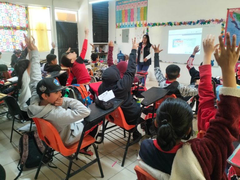 Sensibiliza SSPE a estudiantes sobre acoso escolar en primaria de Ciudad Juárez