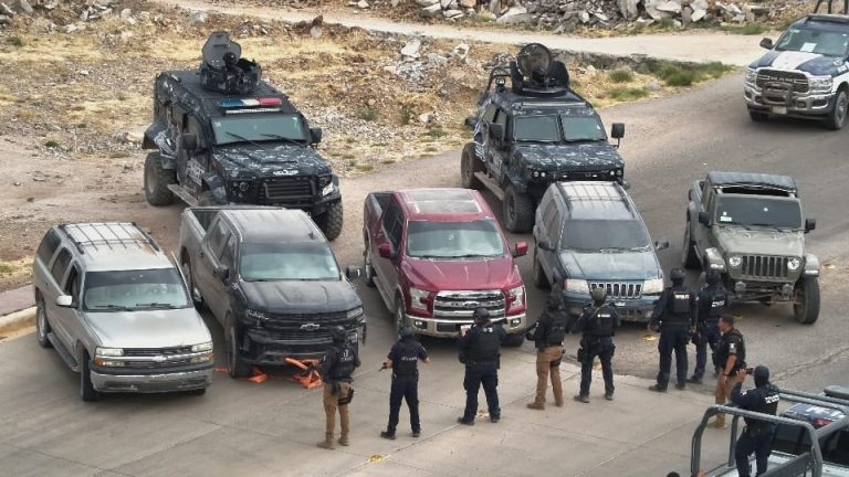 Asegura SSPE siete vehículos y armamento tras operativo especial en Guachochi