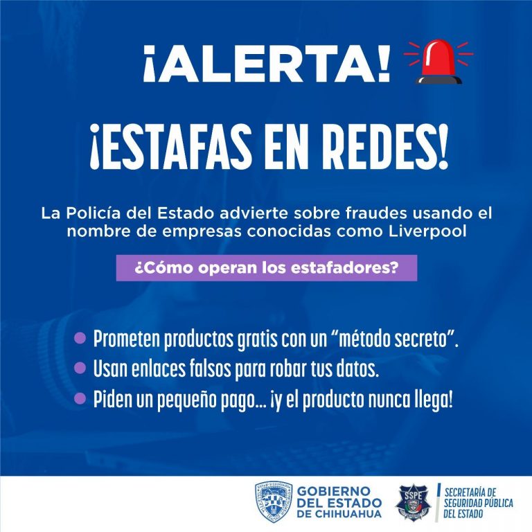 Alerta Policía del Estado sobre nueva modalidad de estafa en redes sociales