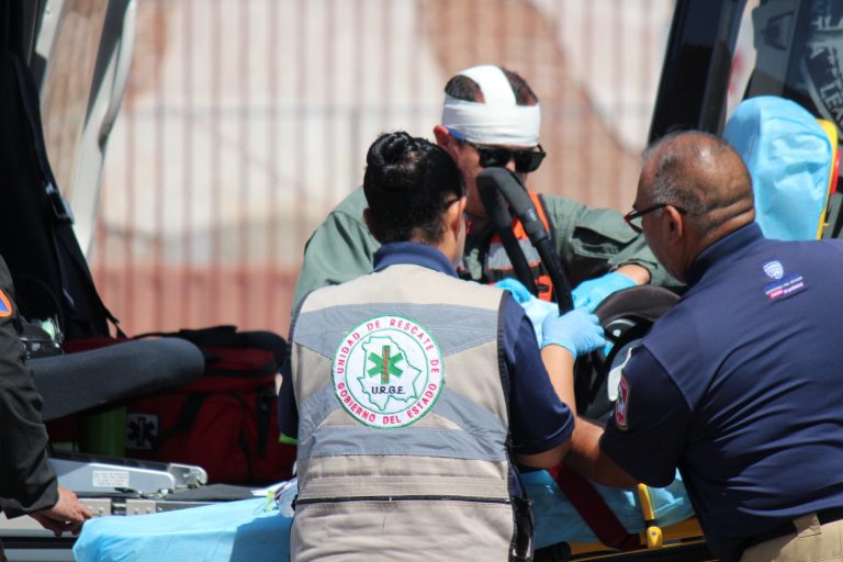 Trasladan vía aérea SSPE, CEPC y Salud, a recién nacido de Juárez a Chihuahua para atención médica especializada