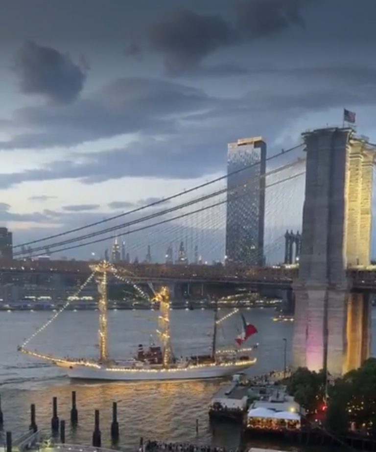 Exigen en Congreso explicar choque de navío mexicano en Brooklyn