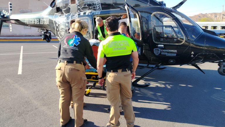 Coordinan autoridades transportación aérea de paciente con quemaduras