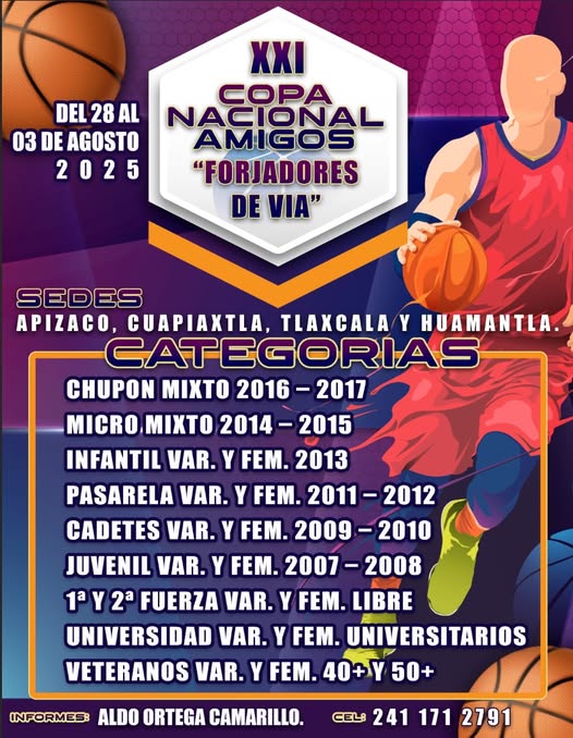 ‘FORJADORES DE VÍA’ BOTARÁN LA PELOTA EN XXI COPA NACIONAL AMIGOS