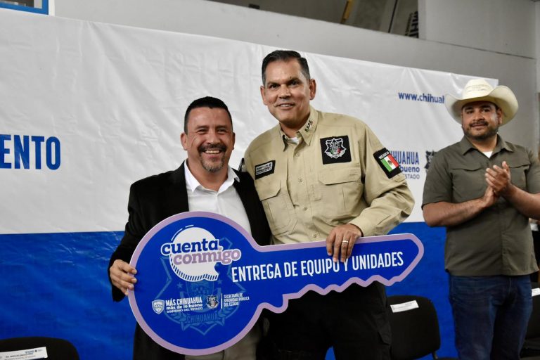 Refuerza SSPE Seguridad en Madera con Entrega de Patrullas y Equipamiento Policial