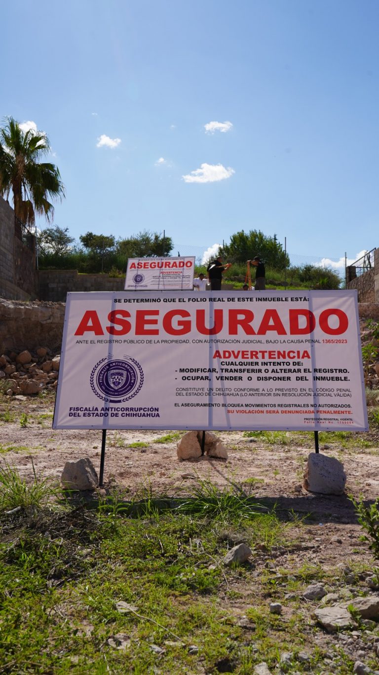 Asegura FACH Folios Reales de Bienes inmuebles a exsecretario de Hacienda