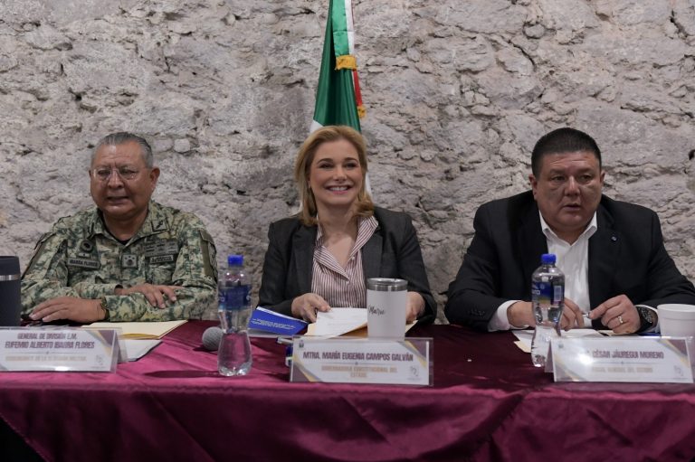 Maru Campos encabeza mesa de seguridad en Guadalupe y Calvo; acuerda trabajo conjunto para restablecer la paz en la región