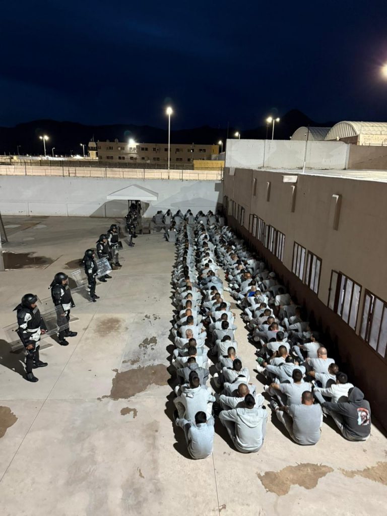 Despliega Sistema Penitenciario de la SSPE operativo de revisión al interior del CERESO No.1