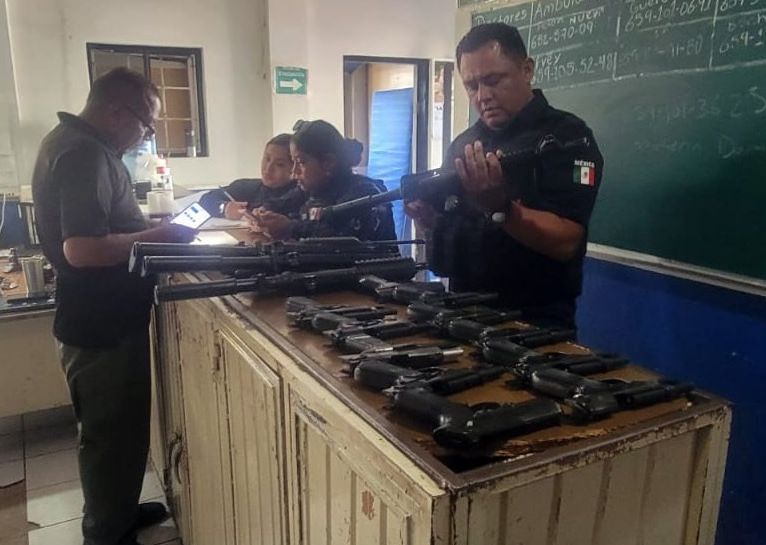 Retira SSPE armamento a Policía Municipal de Matachí tras detección de irregularidades