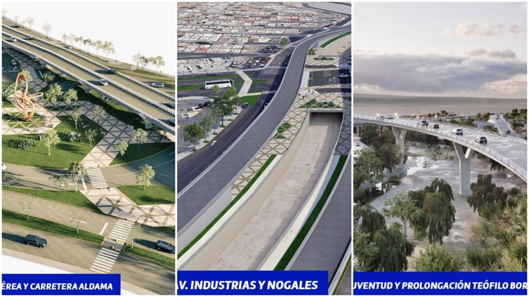Así quedarán nuevos puentes en Cd. Chihuahua