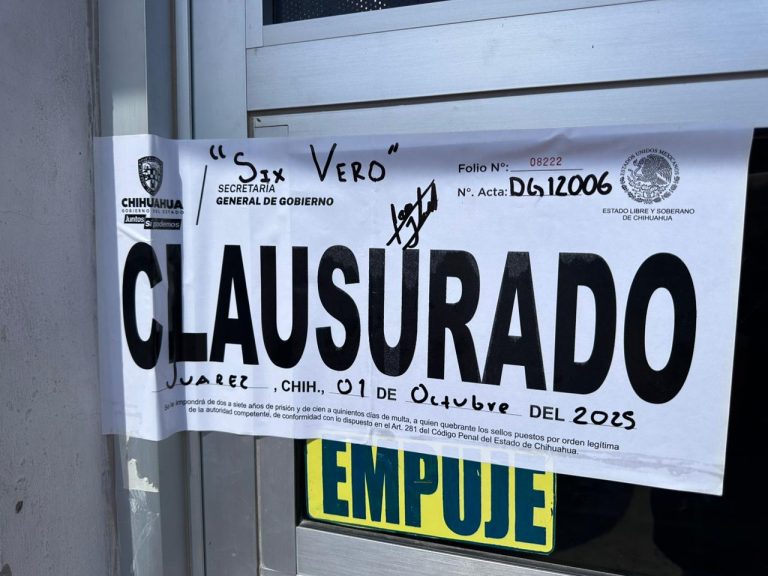 Realiza Gobernación Estatal 295 inspecciones y clausura 6 establecimientos en la última semana