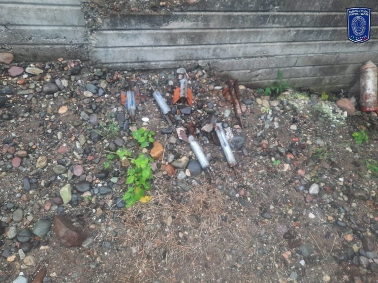 Como en zona de guerra, hallan minas explosivas en Moris